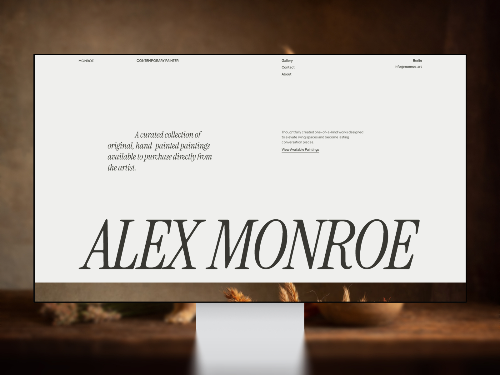 Unframed® — Free Portfolio Framer Template preview