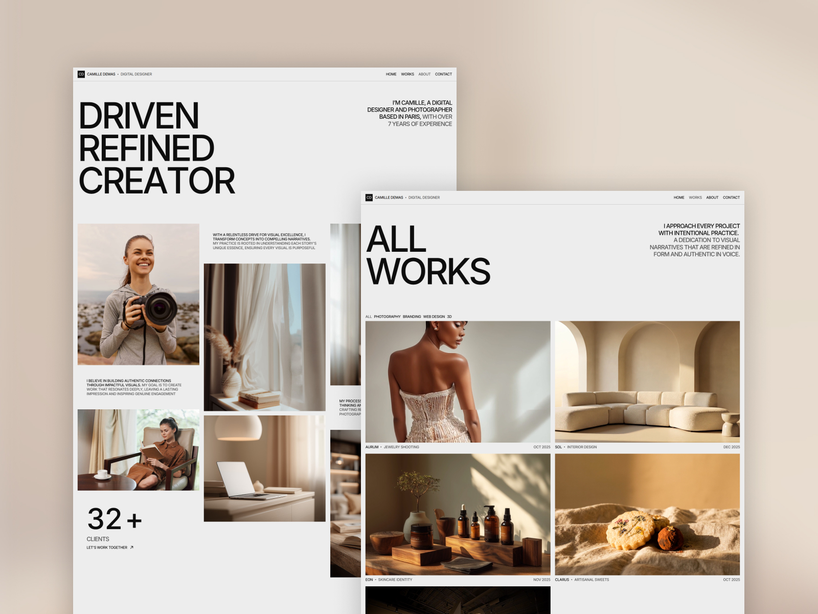 VANILA — Free Portfolio Framer Template preview