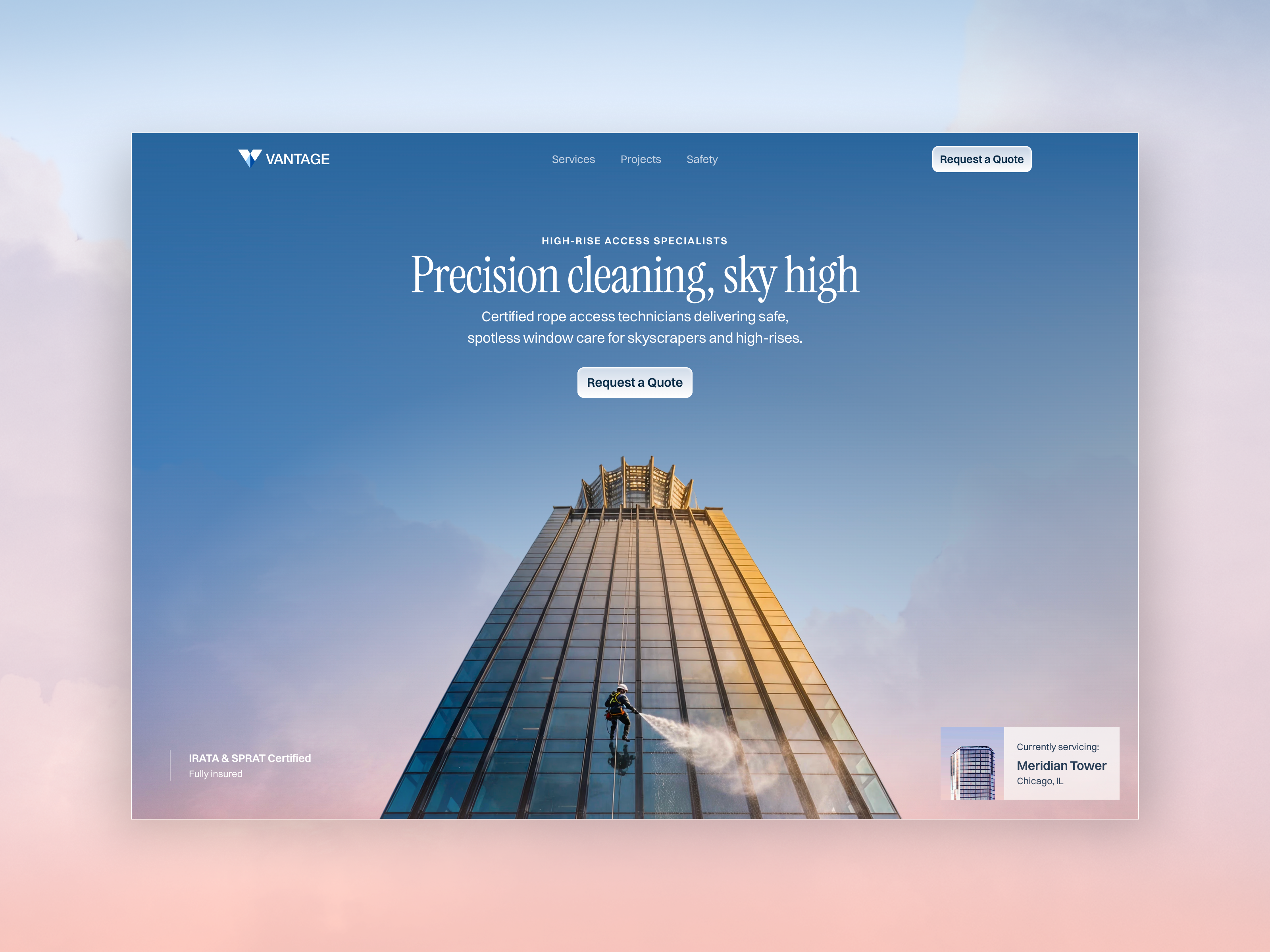 Vantage Access: Free Real Estate Website Template by Damir Cosic — Free Real Estate Framer Template preview