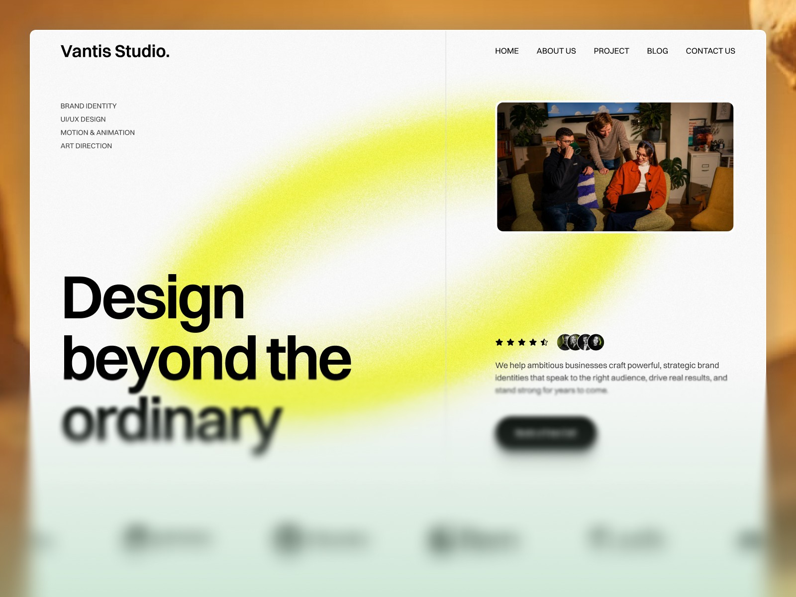 Vantis Studio — Free Portfolio Website Template by Themeflow — Free Portfolio Template for Framer by Themeflow preview