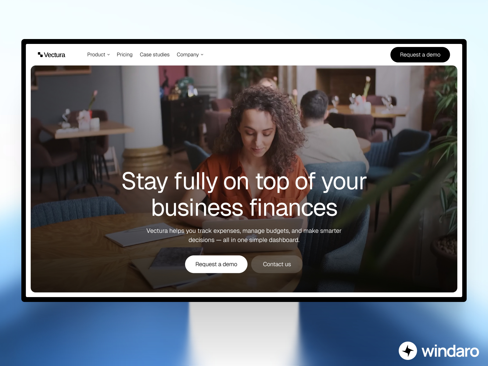 Vectura: Responsive SaaS Website Template by Krzysztof Hejna — Free Finance Framer Template preview