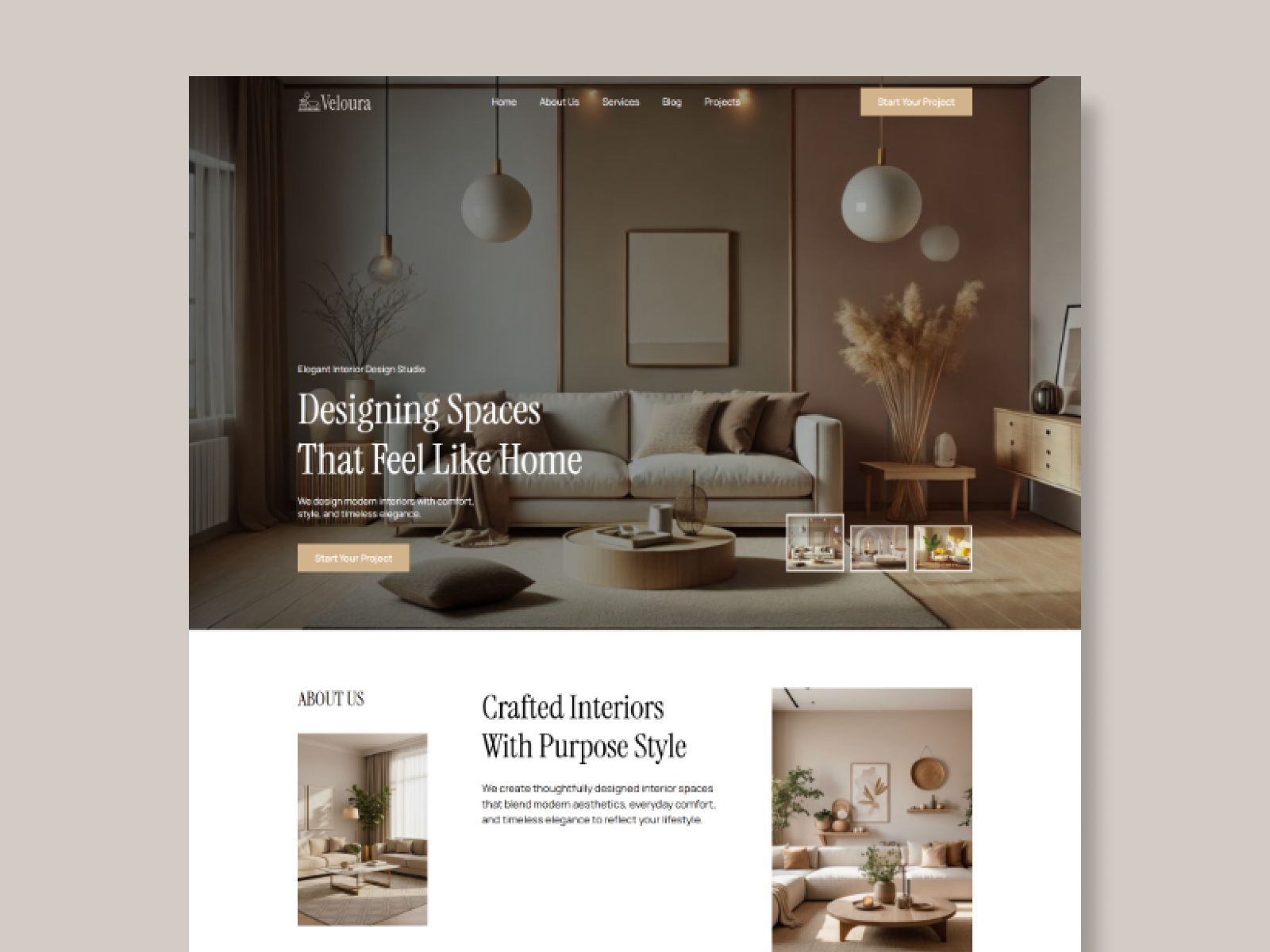 Veloural — Free Architecture Framer Template preview