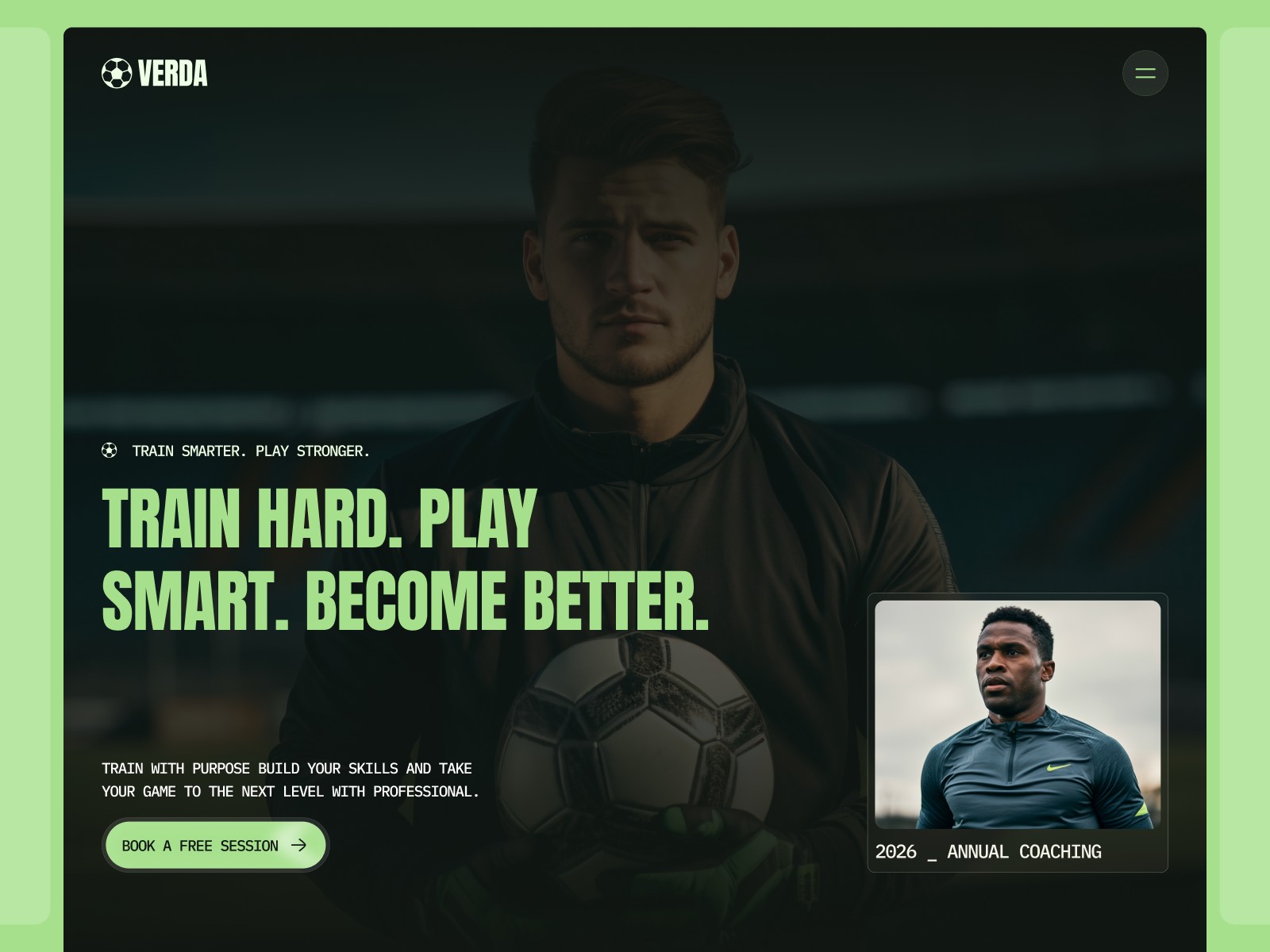 Verdalo — Free Coaching Website Template by Jiaur R. — Free Education Template for Framer by Jiaur R. preview
