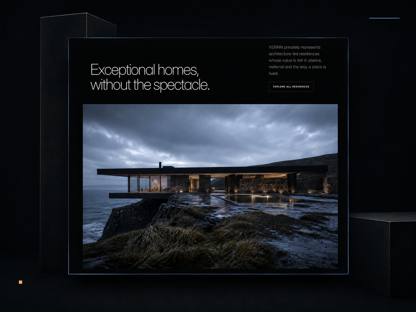 VERRIN: Free Architecture Website Template by baptiste.fort — Free Architecture Framer Template preview