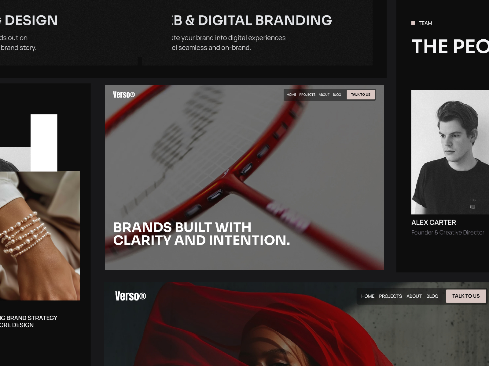 Verso-studio — Free Portfolio Framer Template preview