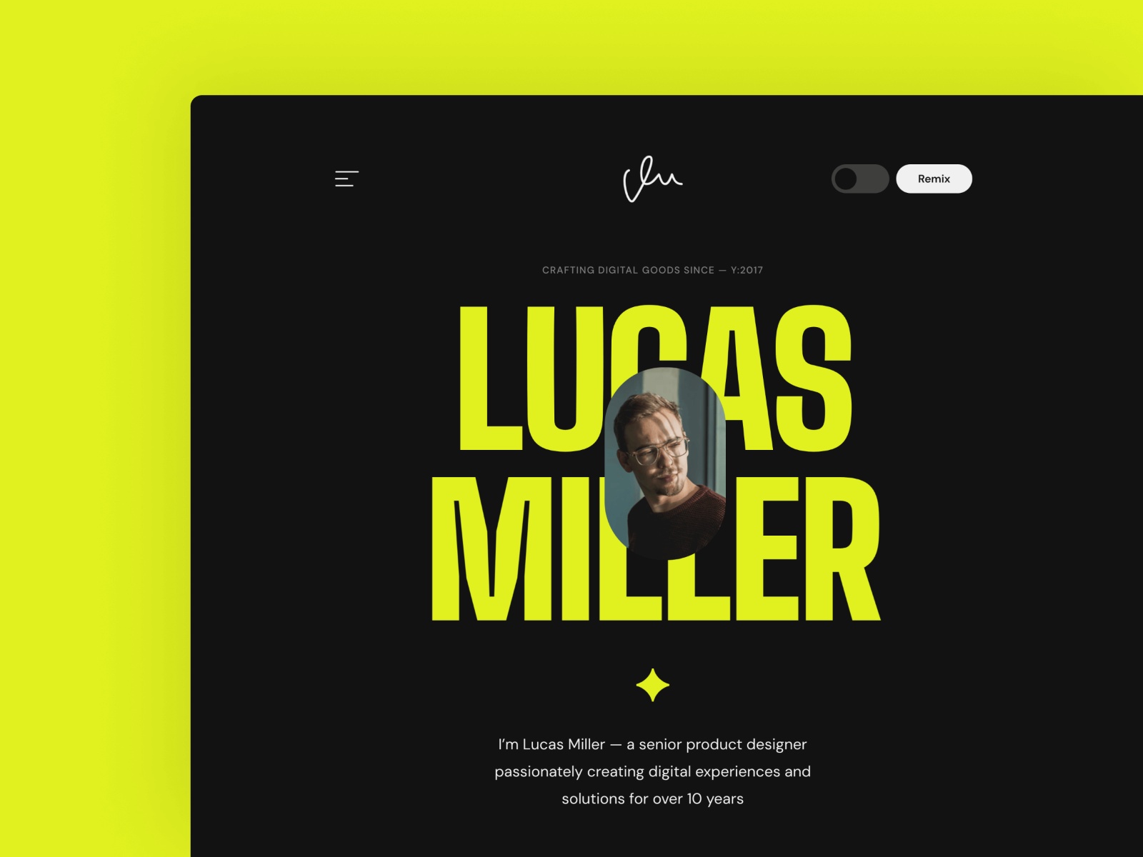 Villo: Free Portfolio Website Template by CocoBasic — Free Portfolio Framer Template preview