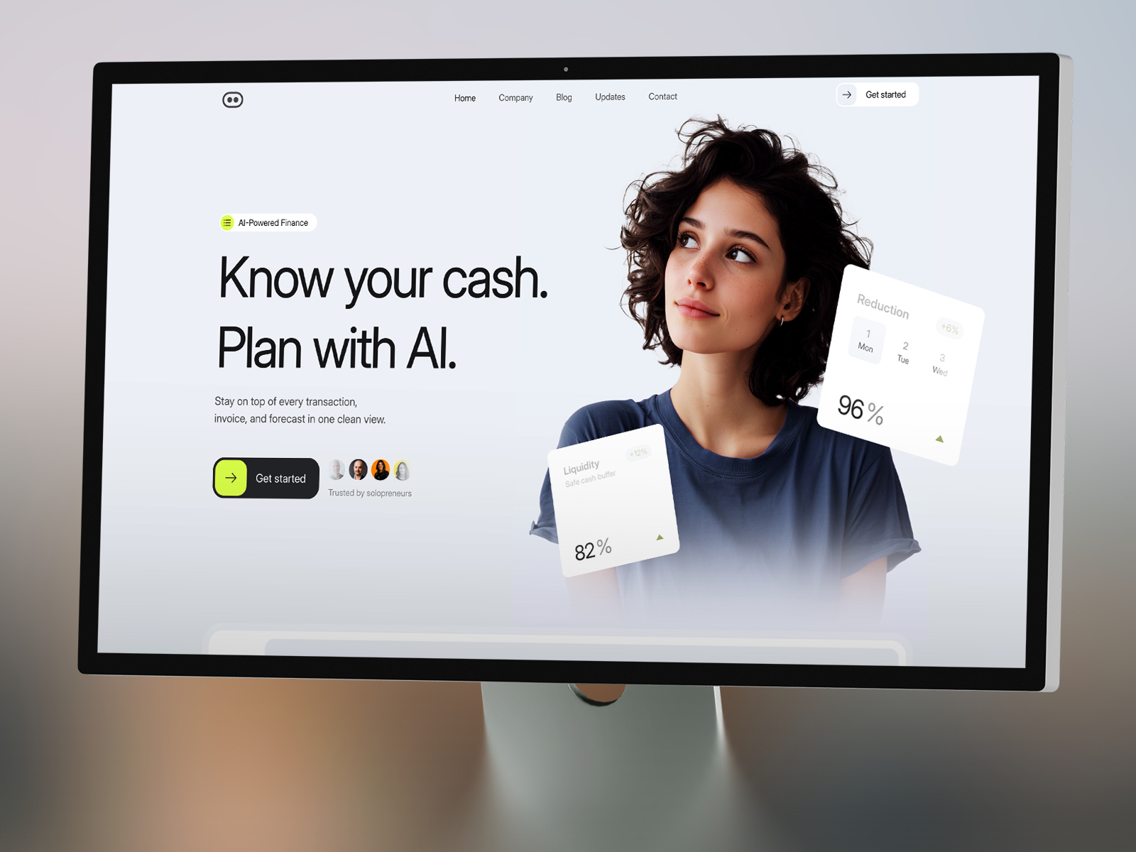 Visora: Free AI Website Template by peush Kumar jha — Free Agency Framer Template preview