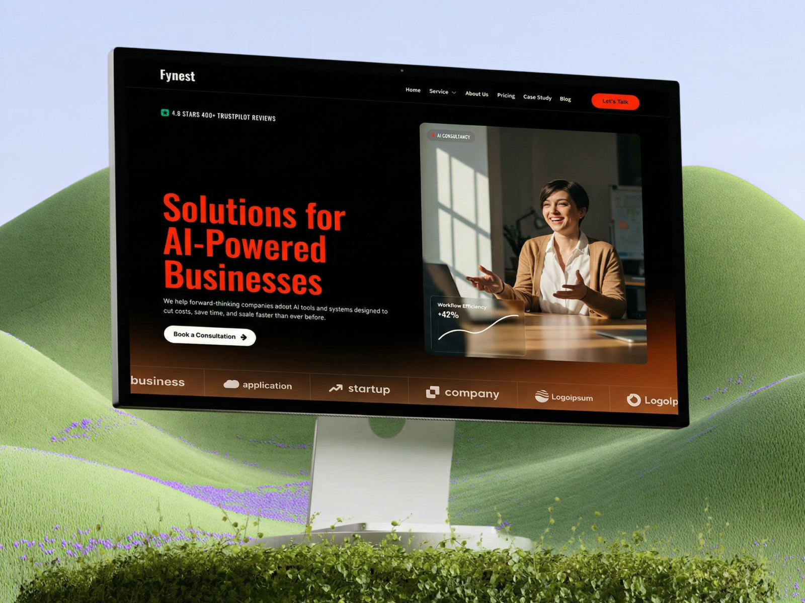 Voltz Electric — Free Consulting Website Template by Calvin Kho — Free Agency Template for Framer by Calvin Kho preview