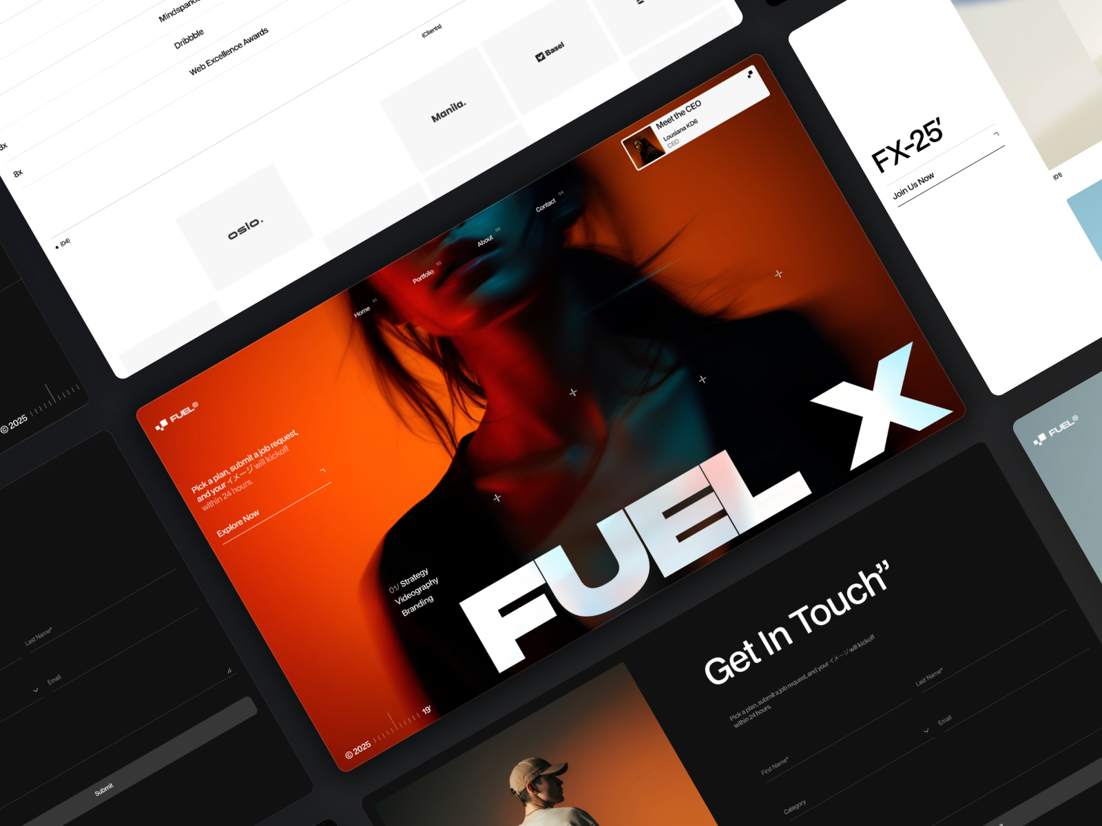 W&amp;R Celebration: Free Portfolio Website Template by Fluxory Studio — Free Events Framer Template preview