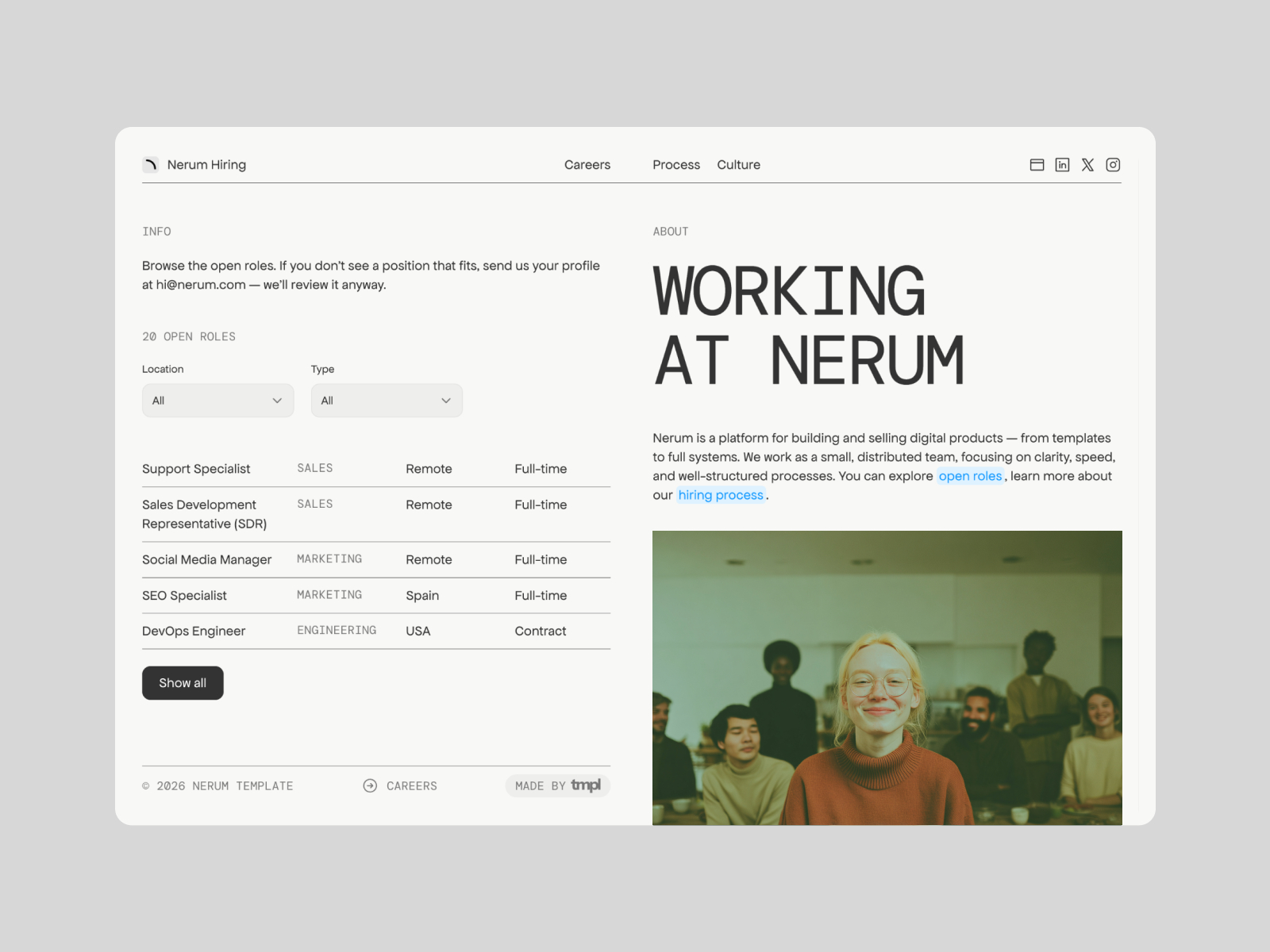 Wayvia: Free Agency Website Template by Skill Dev — Free HR Framer Template preview