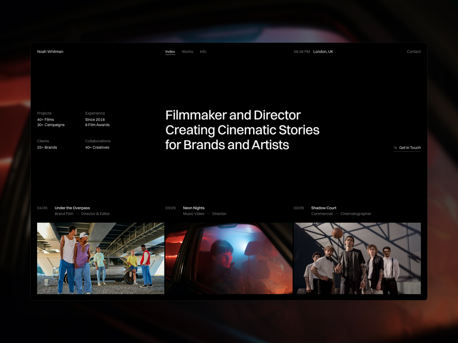 Whitman: Responsive Portfolio Website Template by NutsDev — Free Portfolio Framer Template preview