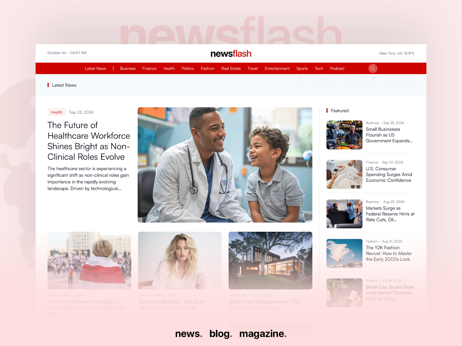 Wimbledon: Free Blog Website Template by Guinnes — Free Blog Framer Template preview