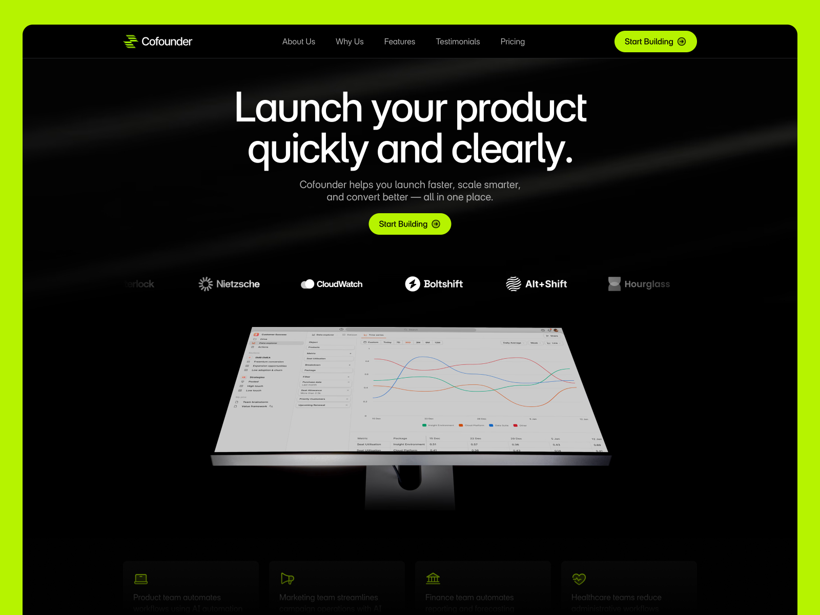 WingFly: Free Landing Page Website Template by Tanber Hossen — Free Portfolio Framer Template preview