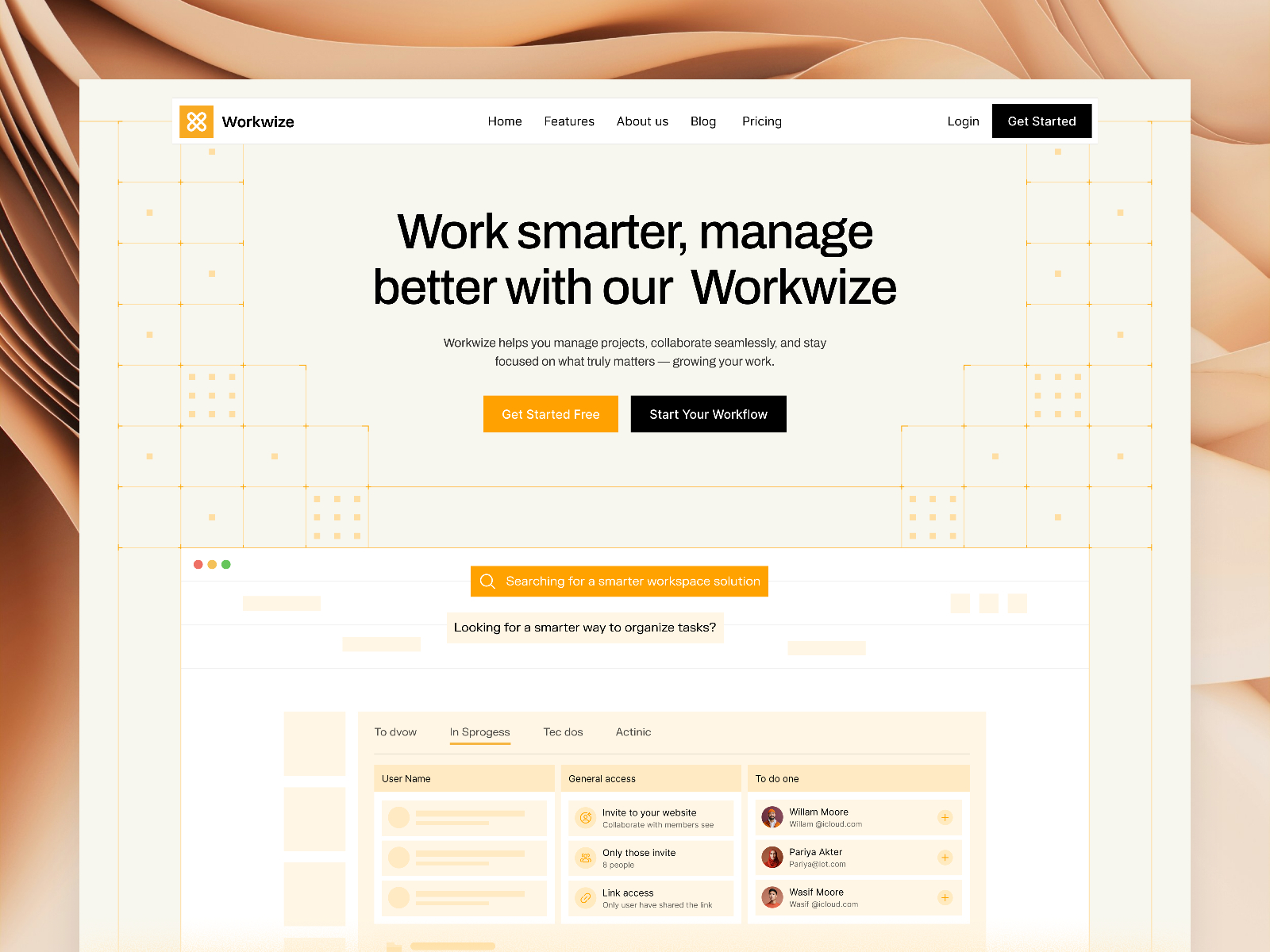 Workwize — Free Automotive Framer Template preview