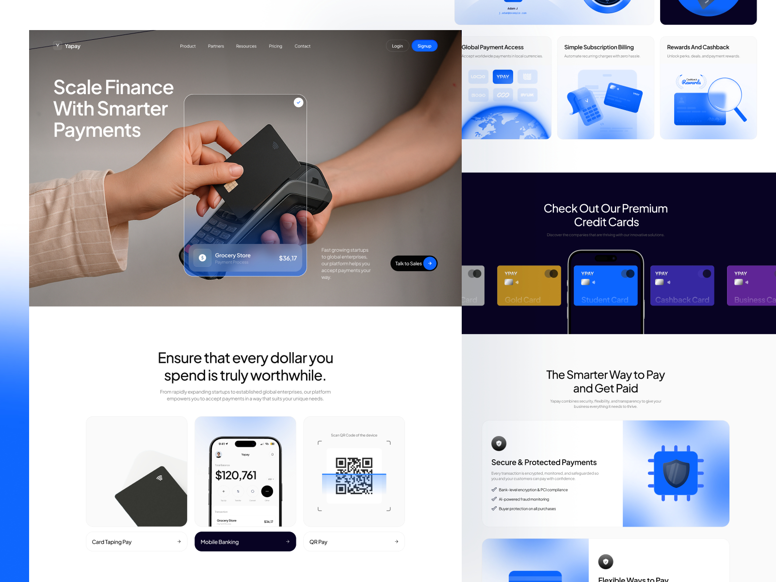Yapay — Free Finance Framer Template preview