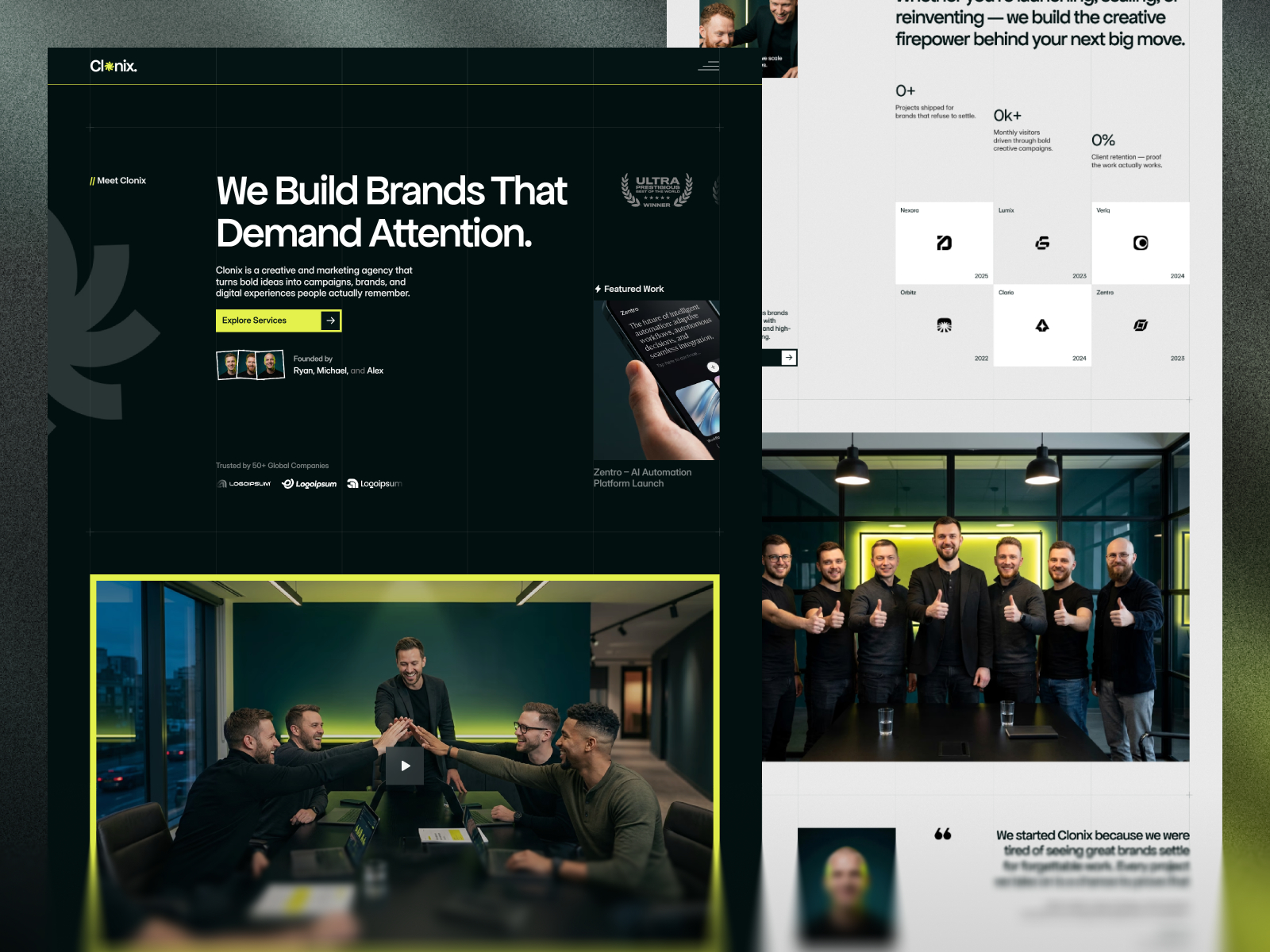 ZelvixAI: Free Agency Website Template by Muhammad Talha — Free Automotive Framer Template preview