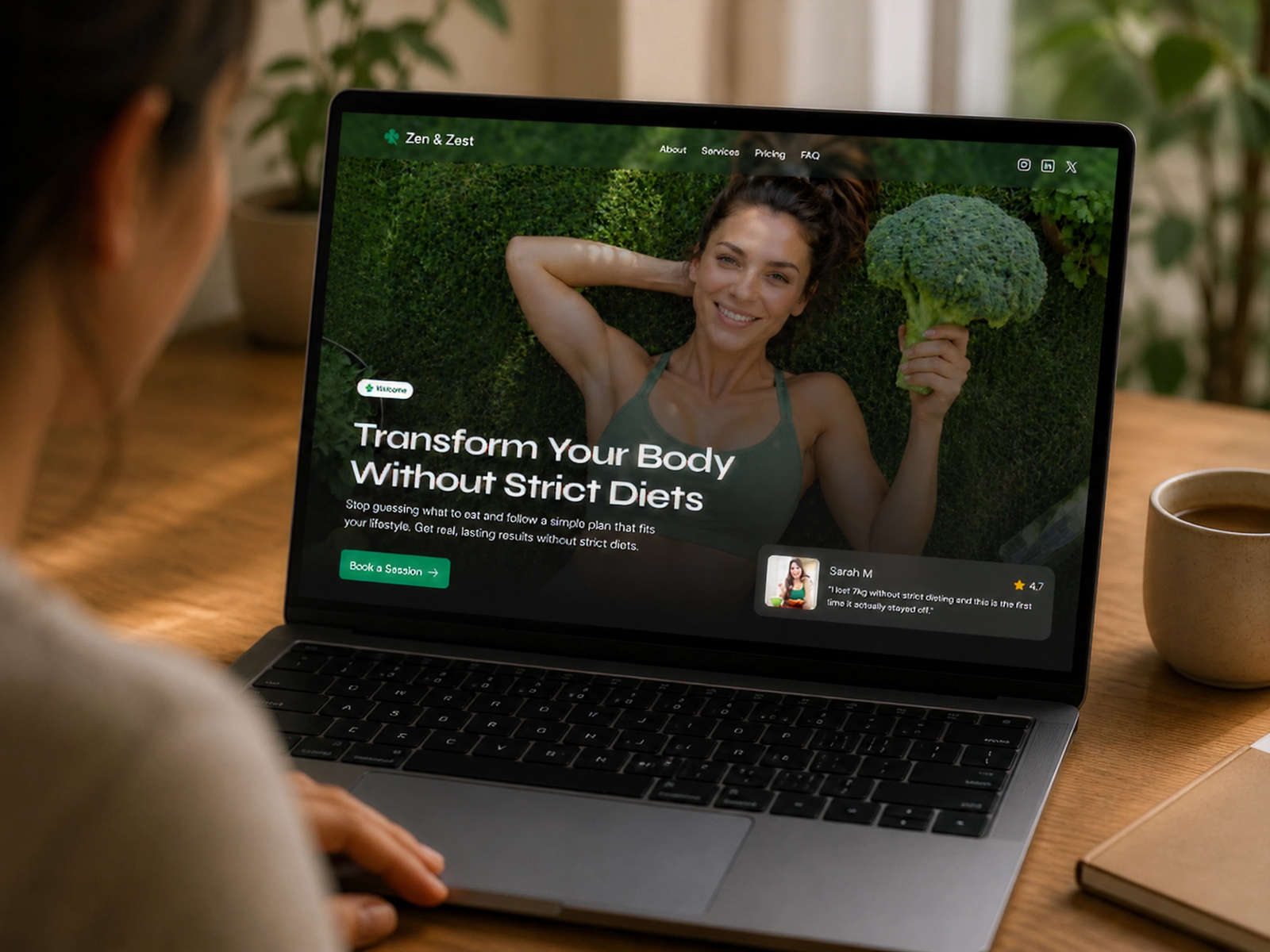 Zen & Zest — Free Education Framer Template preview