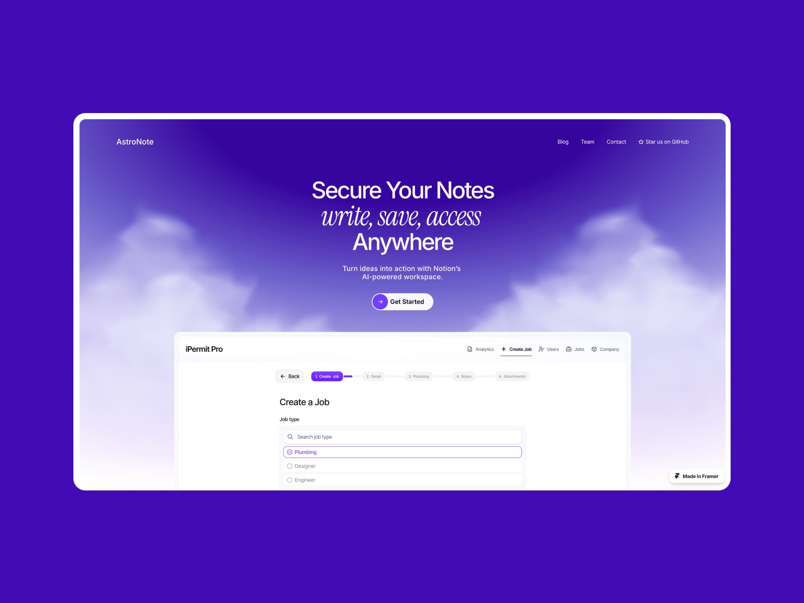 Zeper Pro: Free SaaS Website Template by Flow Nija — Free SaaS Framer Template preview