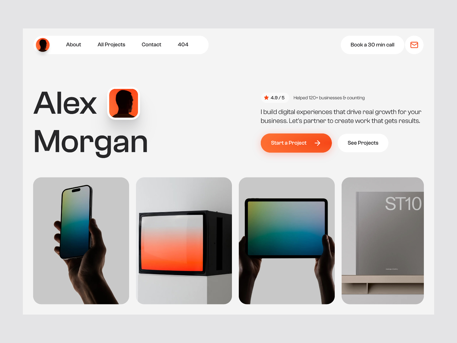 Zolo: Free Portfolio Website Template by Mushfiq — Free Portfolio Framer Template preview